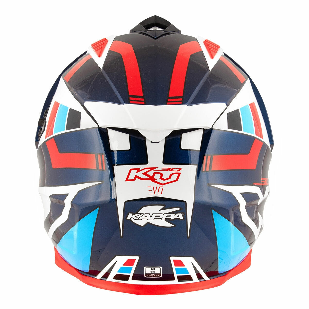  KAPPA - KV30/EVO FULL HELMET O/PLD/GRAYER WHITE-BR/BLUE/RED - SECURTEX MOTOR SL (t/a MaximoMoto)