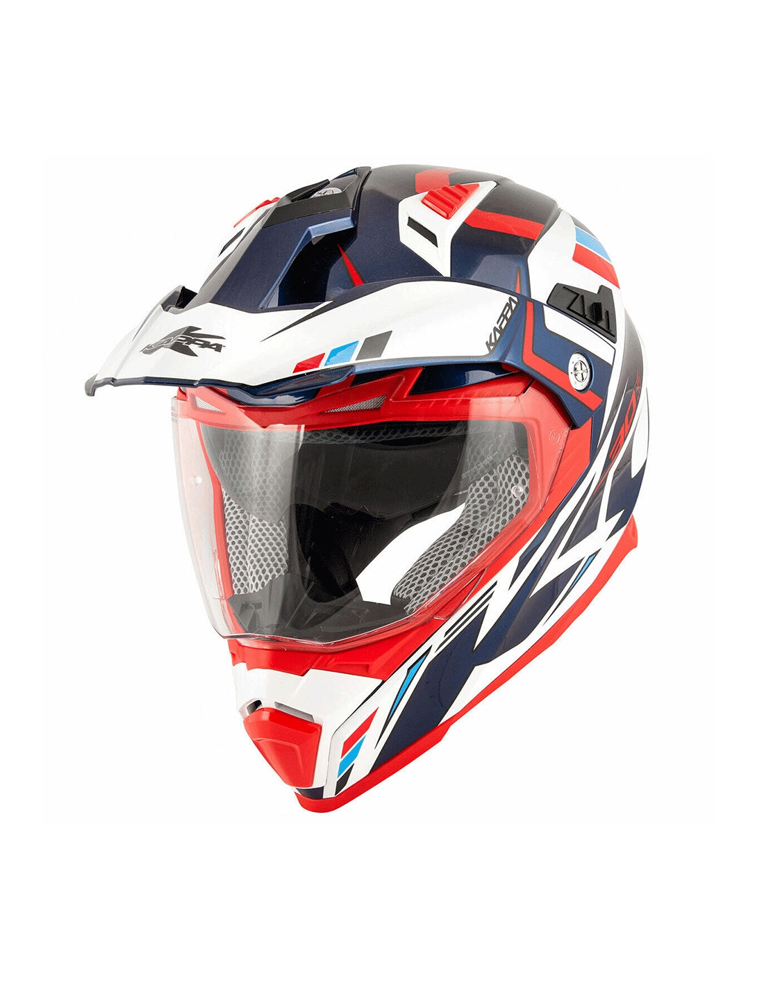  KAPPA - KV30/EVO FULL HELMET O/PLD/GRAYER WHITE-BR/BLUE/RED - SECURTEX MOTOR SL (t/a MaximoMoto)