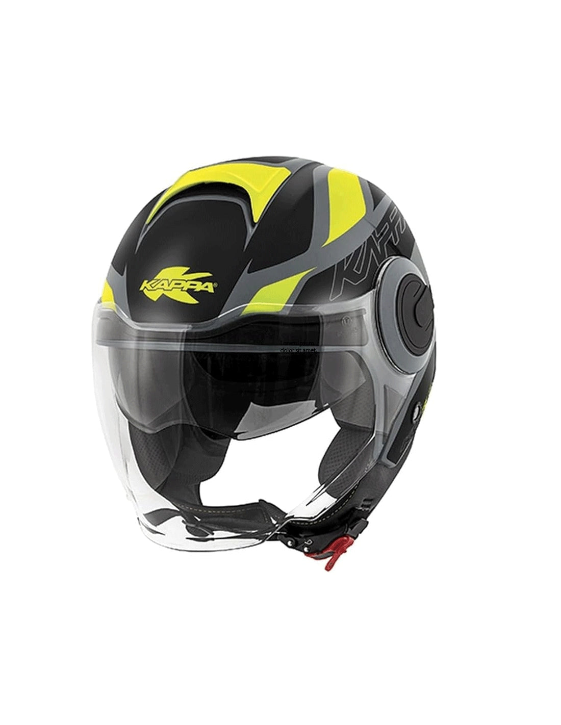  KAPPA - JET HELMET KV37/OREGON.D/READY GRAY-MT/BLACK/YELLOW - SECURTEX MOTOR SL (t/a MaximoMoto)