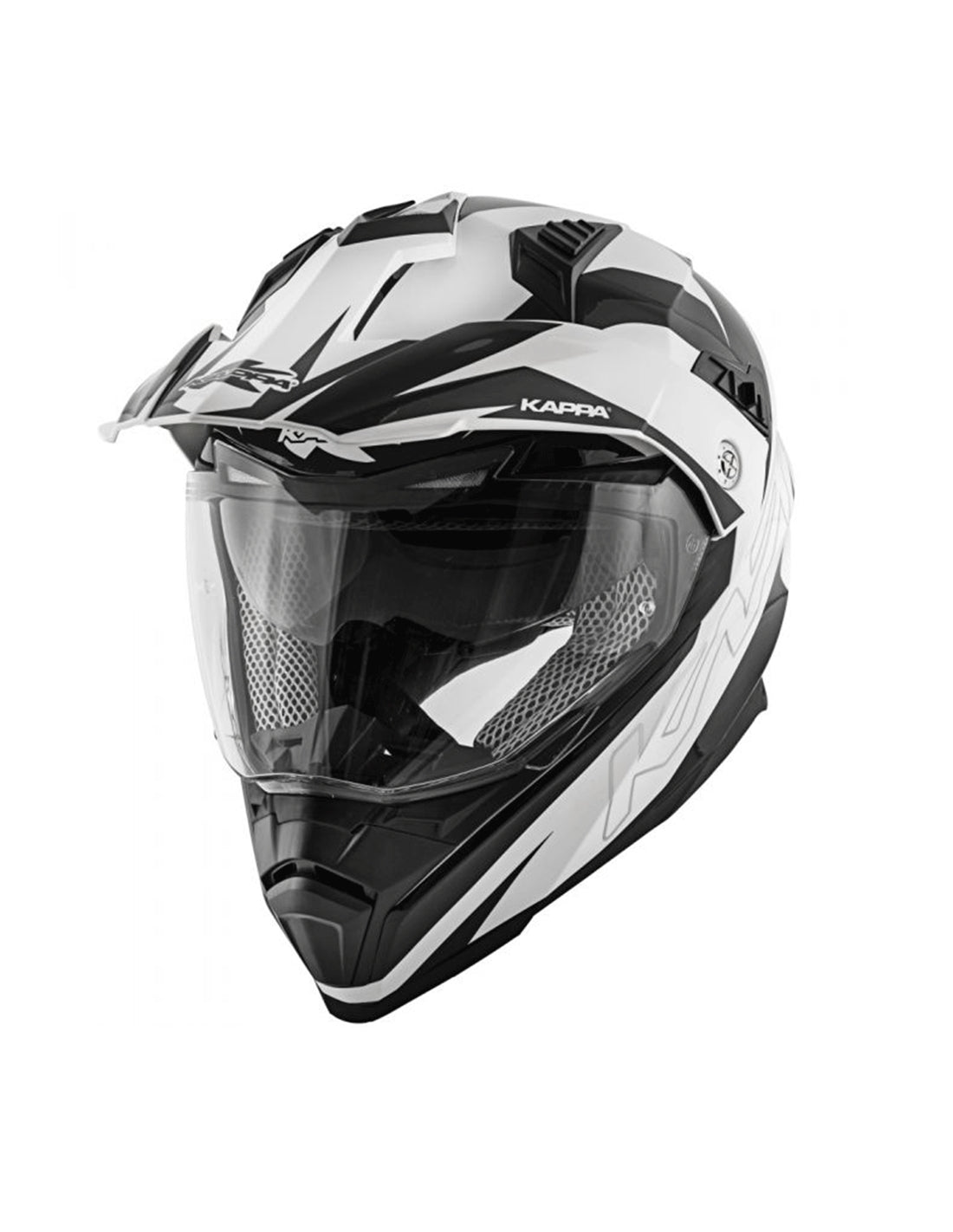  KAPPA - KV30/ENDURO.D/FLASH FULL HELMET WHITE/BLACK - SECURTEX MOTOR SL (t/a MaximoMoto)