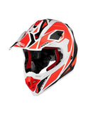 KAPPA - KV49/CROSS.D/SHOCK FULL HELMET WHITE/BLACK/RED - SECURTEX MOTOR SL (t/a MaximoMoto)