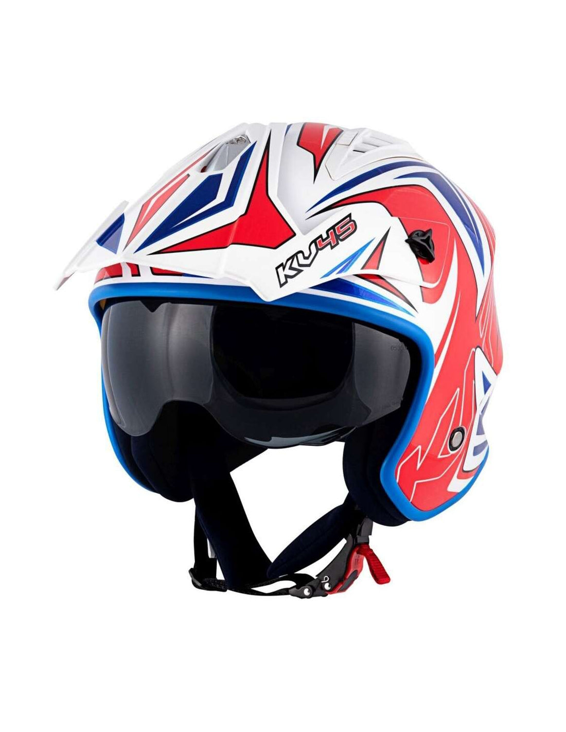  KAPPA - KV45/TRIALD/GEMINI JET HELMET BLUE/RED - SECURTEX MOTOR SL (t/a MaximoMoto)
