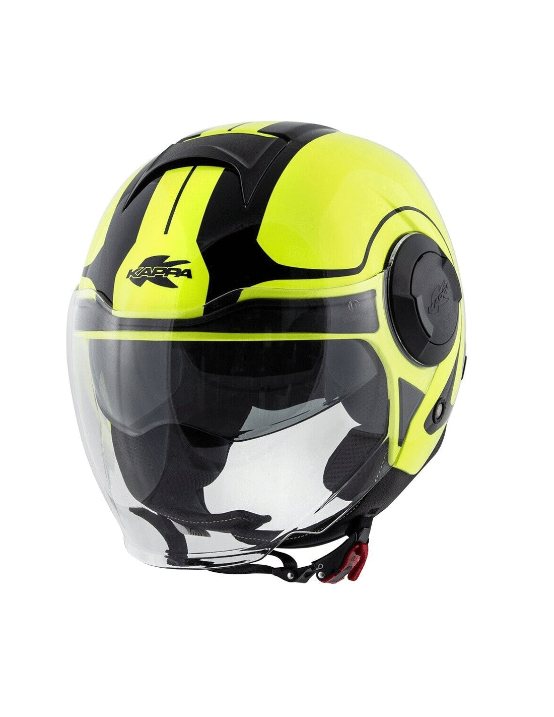  KAPPA - JET HELMET KV37/EVOD/STYLE BLACK-MT/TITANI/YELLOW - SECURTEX MOTOR SL (t/a MaximoMoto)