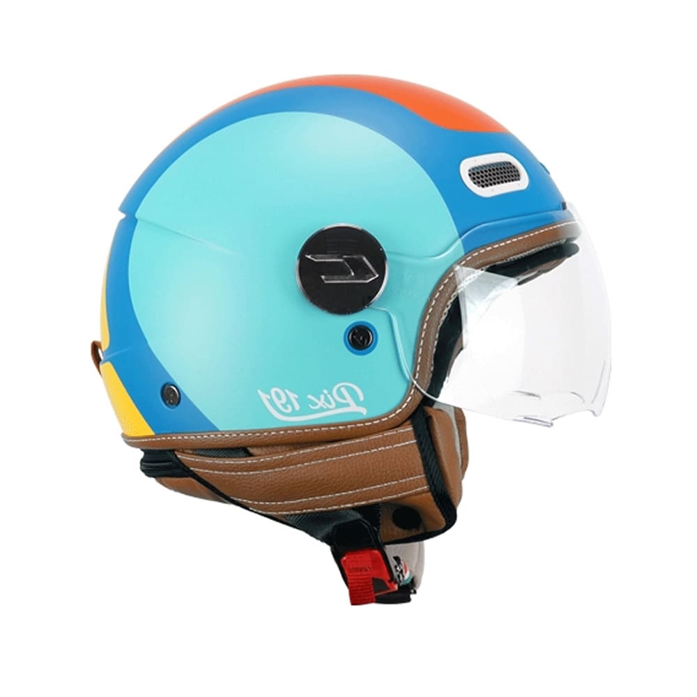 CGM 191G PIX SPRINT ABIERTO  CASCO Naranja mate azul cielo