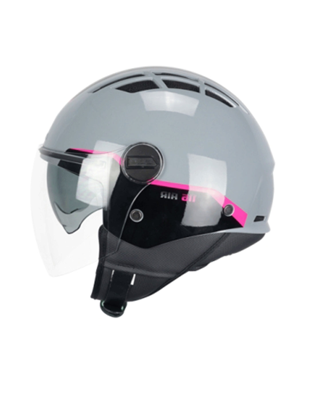 CGM 116G AIR BICO JET SCOOTER CASCO GRIS FUCSIA FLÚOR