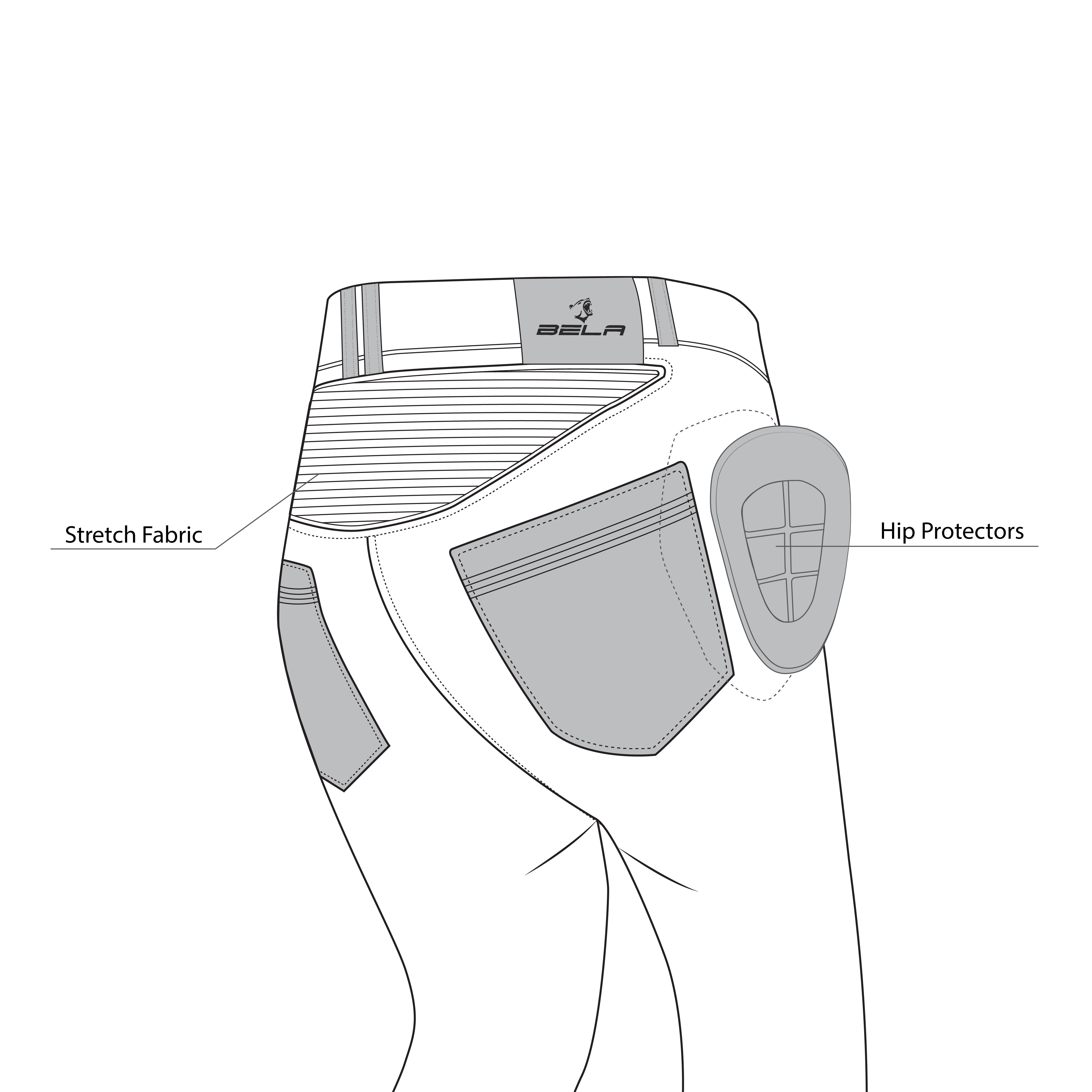 BELA - Jeans Boston Trousers Dark Grey - SECURTEX MOTOR S.L (t/a MaximoMoto)