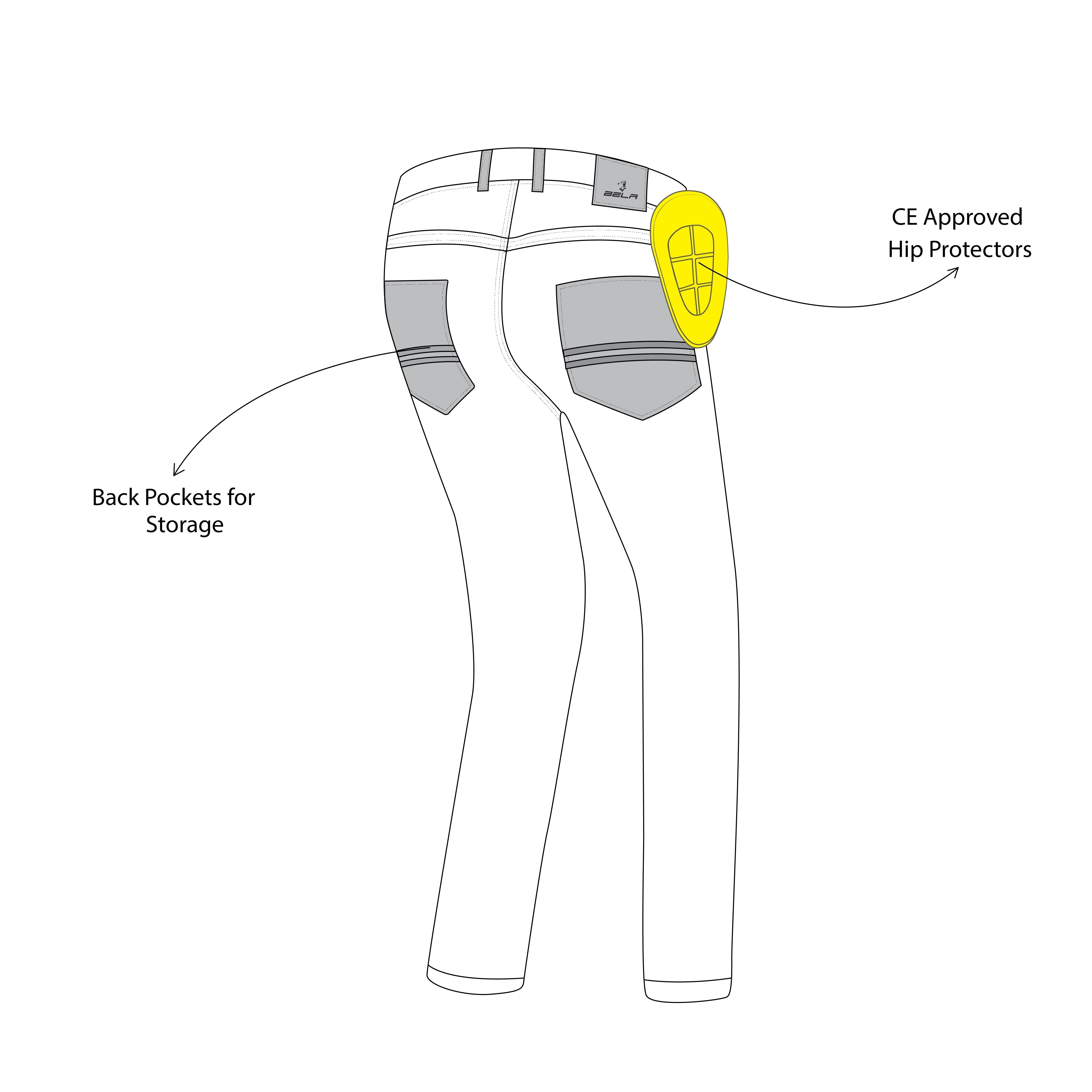 BELA RIO 32L ARMOUR DENIM JEANS BLACK