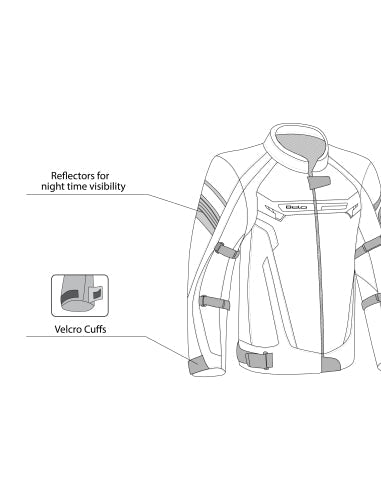 BELA HIGHLAND Textile Lady Jacket Black Ice Red