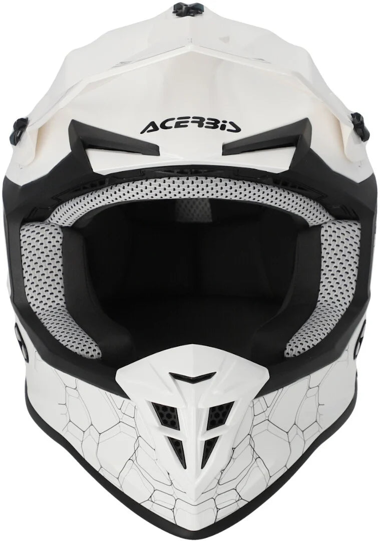 ACERBIS LINEAR 22.06 Motorcycle Motocross Helmet White