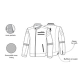  BELA - Rebel Man Rider Textile Jacket Black/Fluor Yellow - SECURTEX MOTOR SL (t/a MaximoMoto)