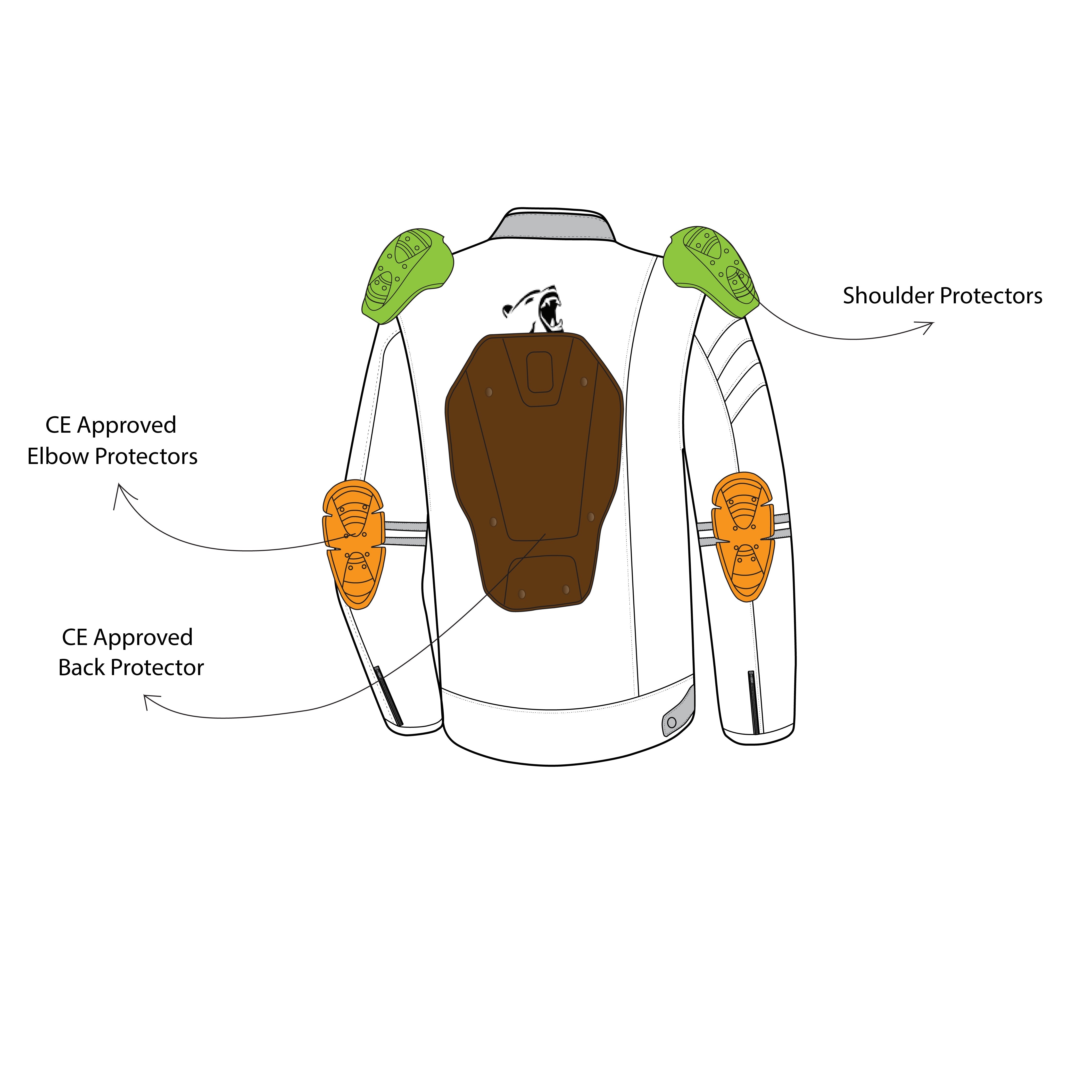  BELA - Rebel Man Rider Textile Jacket Black/Fluor Yellow - SECURTEX MOTOR SL (t/a MaximoMoto)