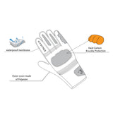  BELA - Boom Winter WP.Lady Textile Glove Black/Fluor Yellow - SECURTEX MOTOR SL (t/a MaximoMoto)