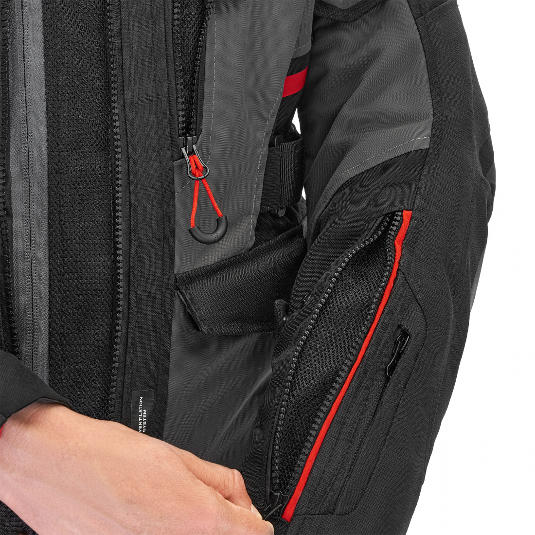 SHIMA DUNE LADY TOURING MOTORCYCLE TEXTILE JACKET RED
