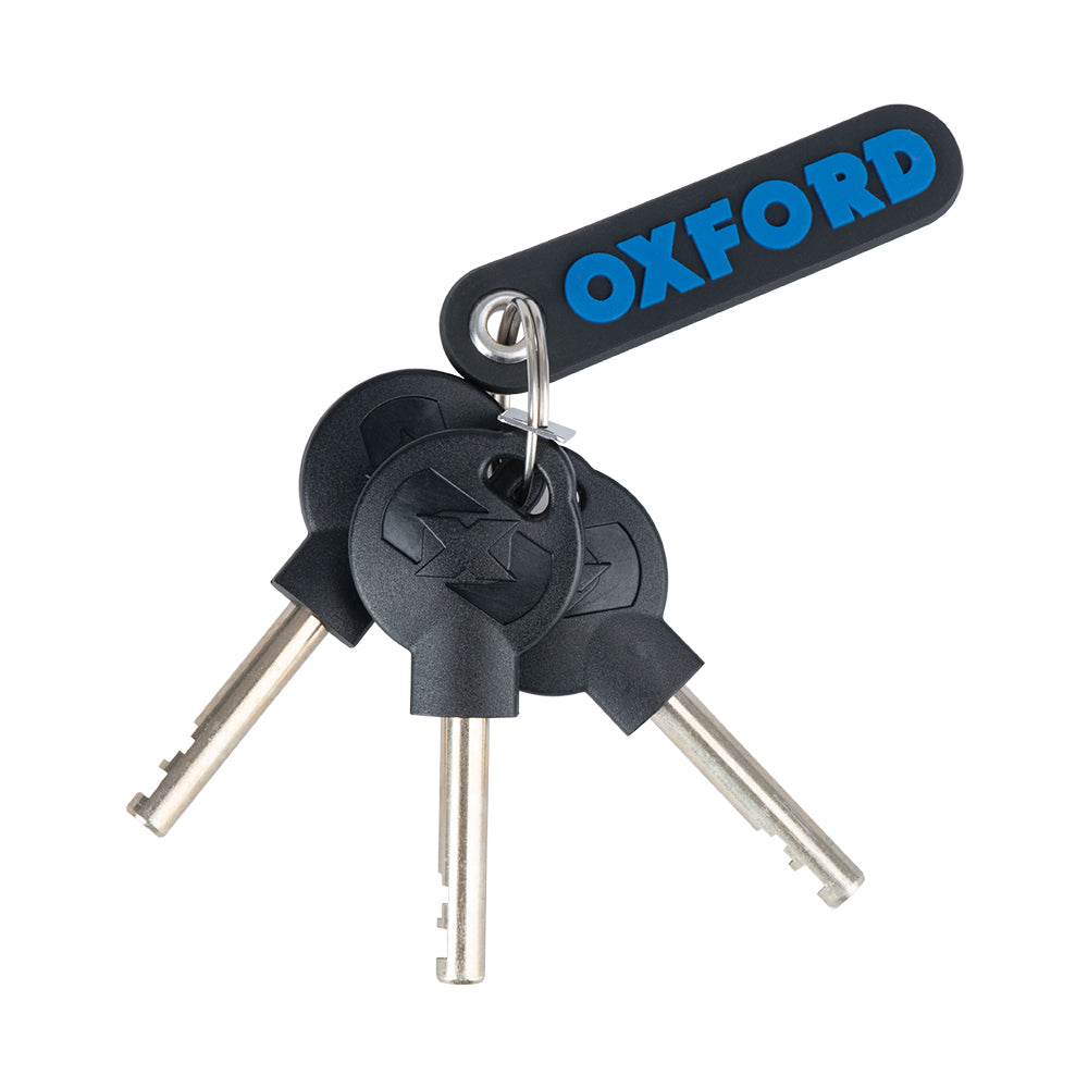 Oxford Patriot 14mm Pin Disc Lock Yellow Motorcycle Security - MaximomotoUK