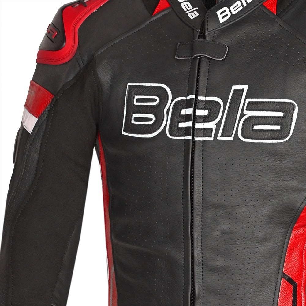  BELA - Rocket man leather jacket Black/Red - SECURTEX MOTOR SL (t/a MaximoMoto)