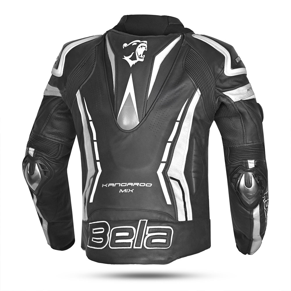 BELA - Rocket man leather jacket Black/White - SECURTEX MOTOR SL (t/a MaximoMoto)