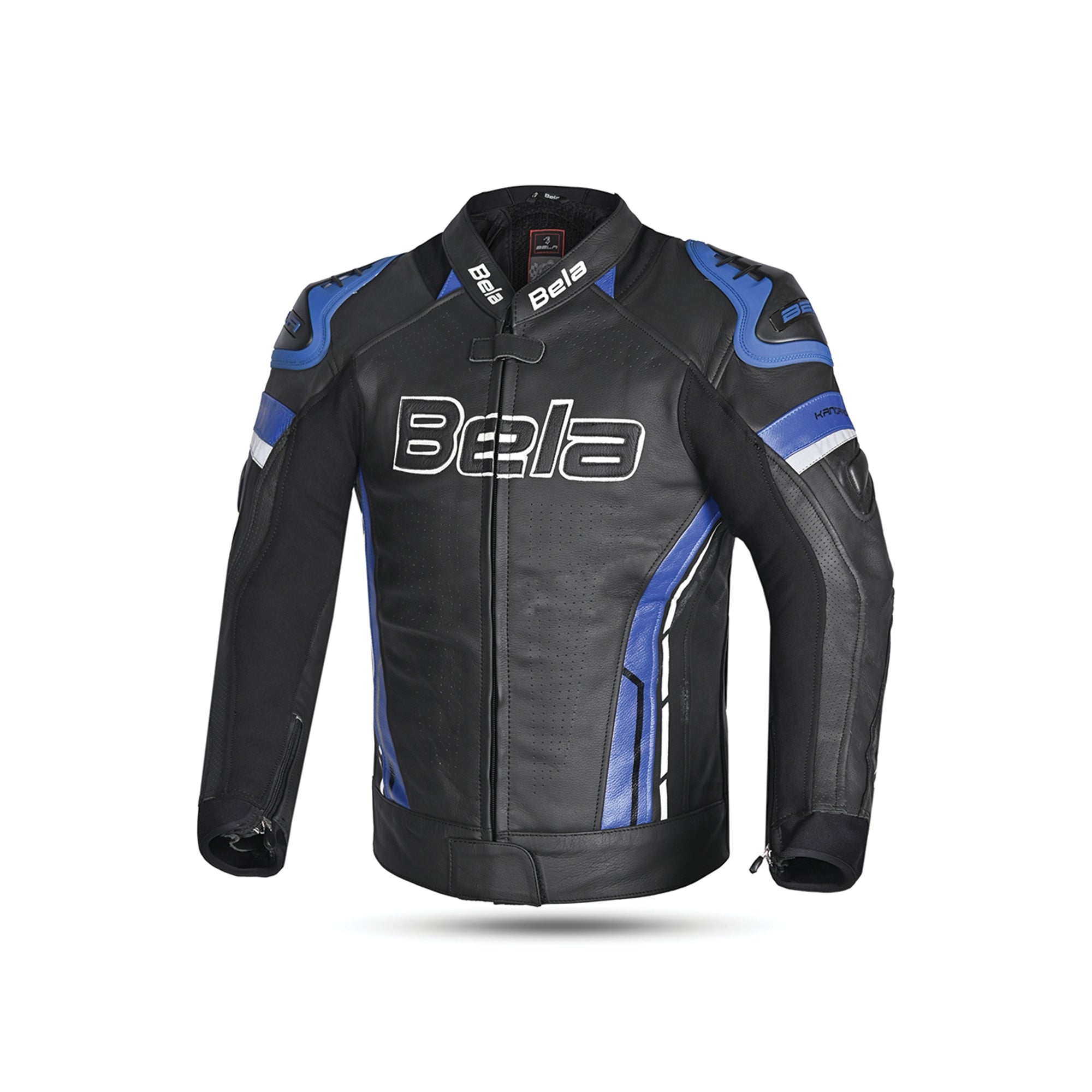  BELA - Rocket man leather jacket Black/Blue - SECURTEX MOTOR SL (t/a MaximoMoto)
