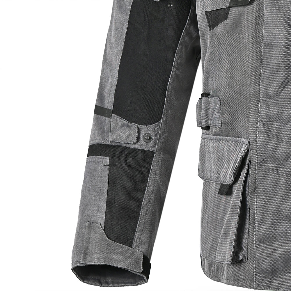  BELA - Alpha Vintage Grey Textile Jacket - SECURTEX MOTOR SL (t/a MaximoMoto)