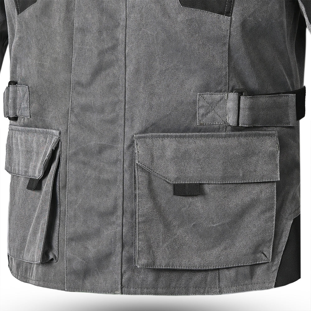  BELA - Alpha Vintage Grey Textile Jacket - SECURTEX MOTOR SL (t/a MaximoMoto)