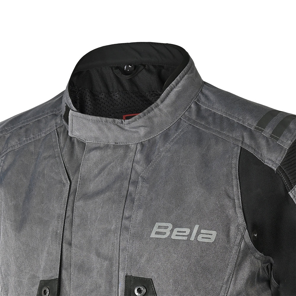  BELA - Alpha Vintage Grey Textile Jacket - SECURTEX MOTOR SL (t/a MaximoMoto)