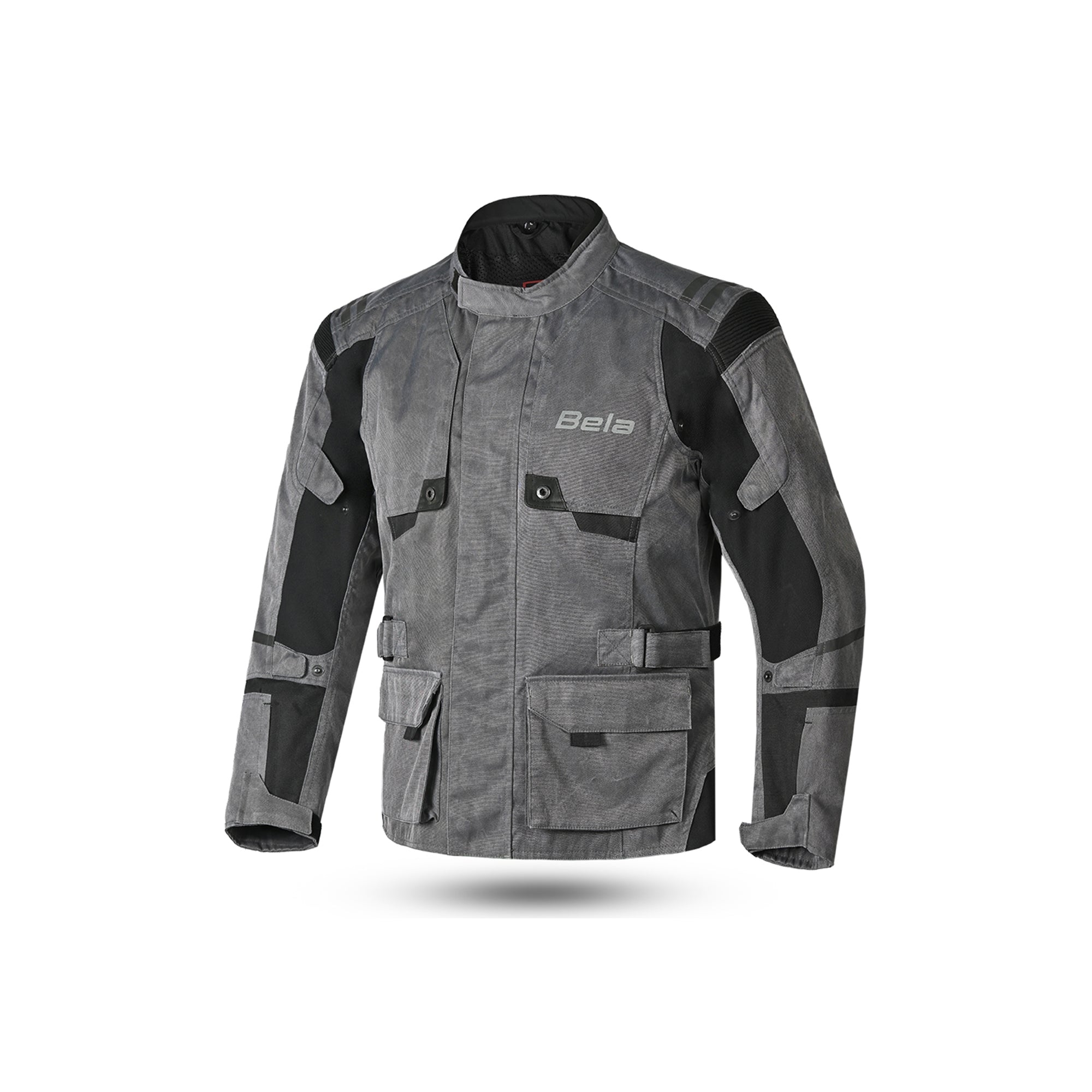 BELA - Alpha Vintage Grey Textile Jacket - SECURTEX MOTOR SL (t/a MaximoMoto)