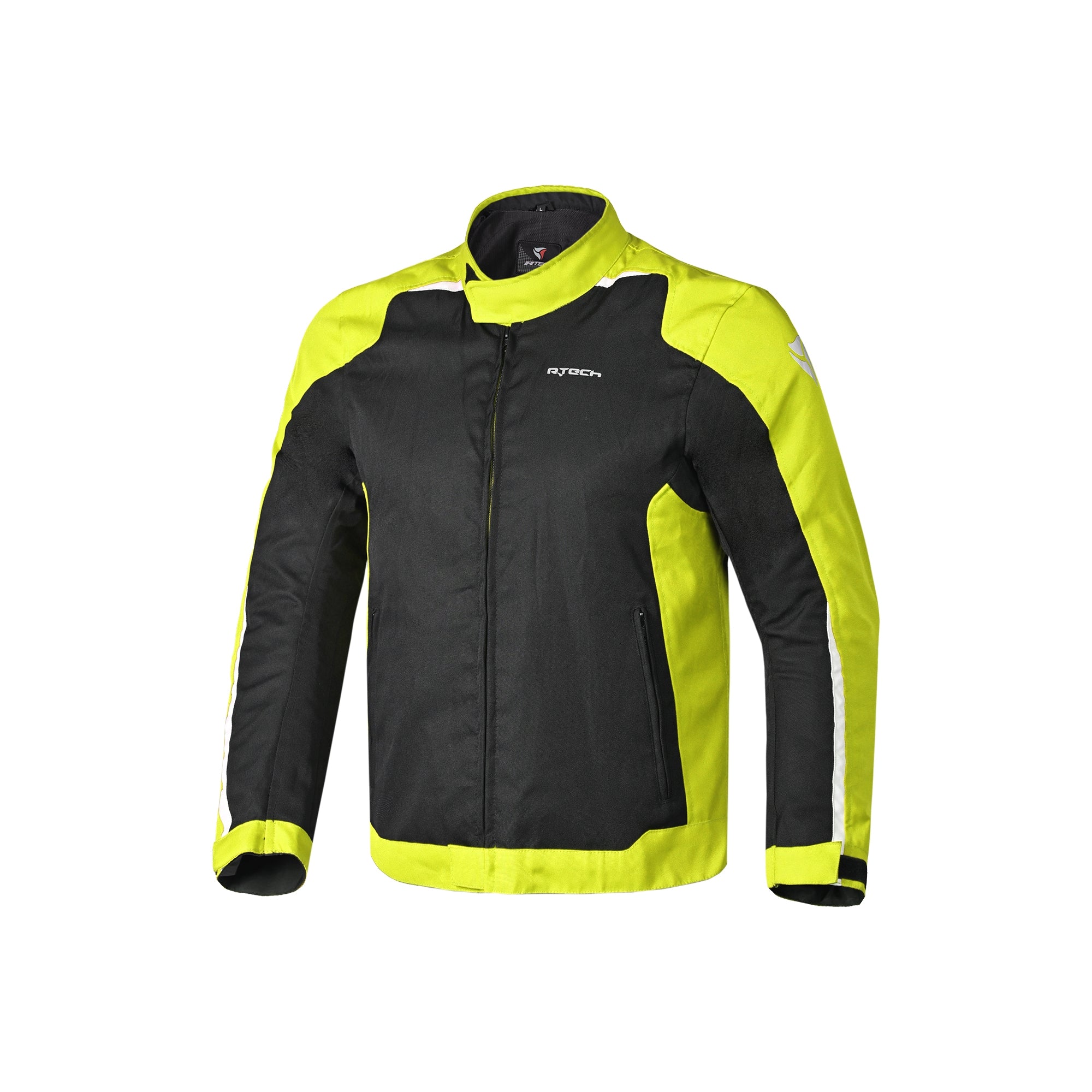  R-TECH - Motril Textile Jacket Black/Fluor Yellow - SECURTEX MOTOR SL (t/a MaximoMoto)