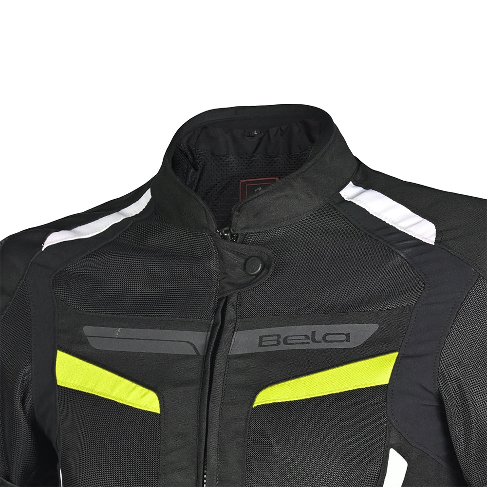 BELA - CHAQUETA TEXTIL SPRINTER NEGRO/AMARILLO FLUOR