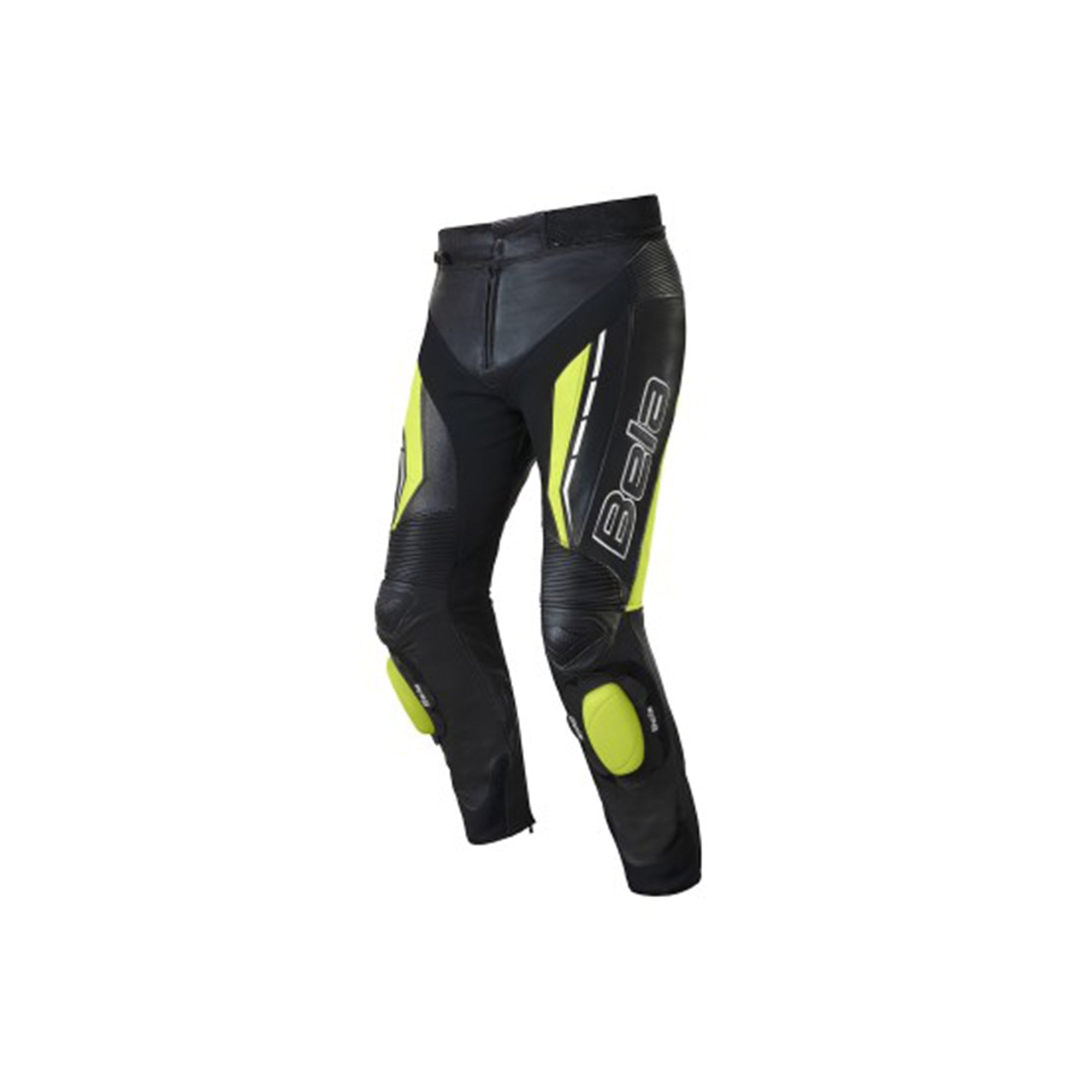  BELA - Rocket Man Pant Leather Trousers Black/Fluor Yellow - SECURTEX MOTOR SL (t/a MaximoMoto)