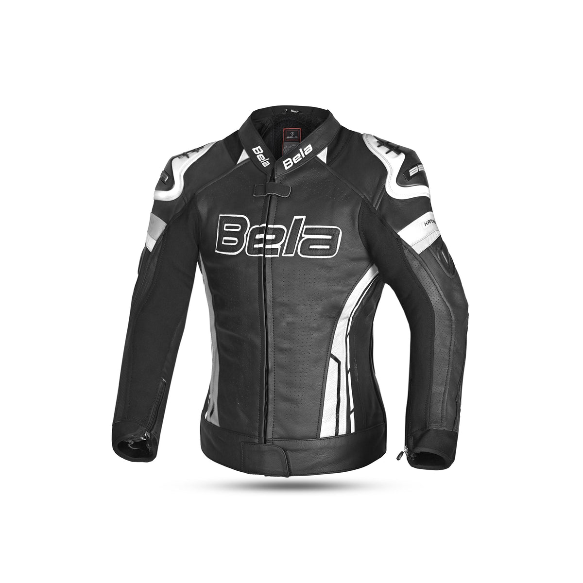  BELA - Rocket lady leather jacket Black/White - SECURTEX MOTOR SL (t/a MaximoMoto)