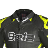  BELA - Rocket lady leather jacket Black/Fluor Yellow - SECURTEX MOTOR SL (t/a MaximoMoto)