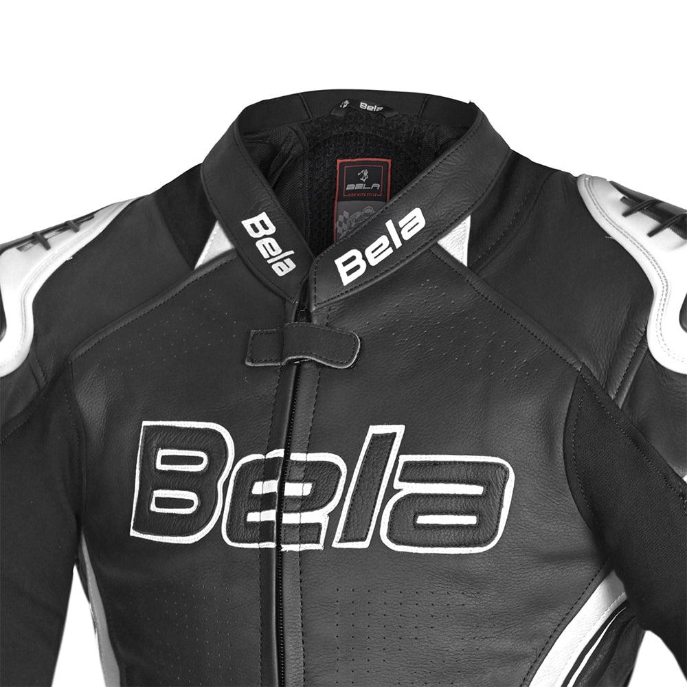  BELA - Rocket lady leather jacket Black/White - SECURTEX MOTOR SL (t/a MaximoMoto)