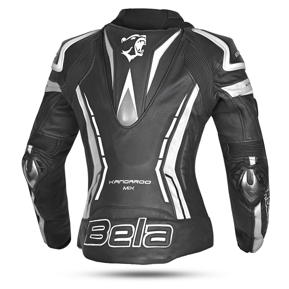  BELA - Rocket lady leather jacket Black/White - SECURTEX MOTOR SL (t/a MaximoMoto)