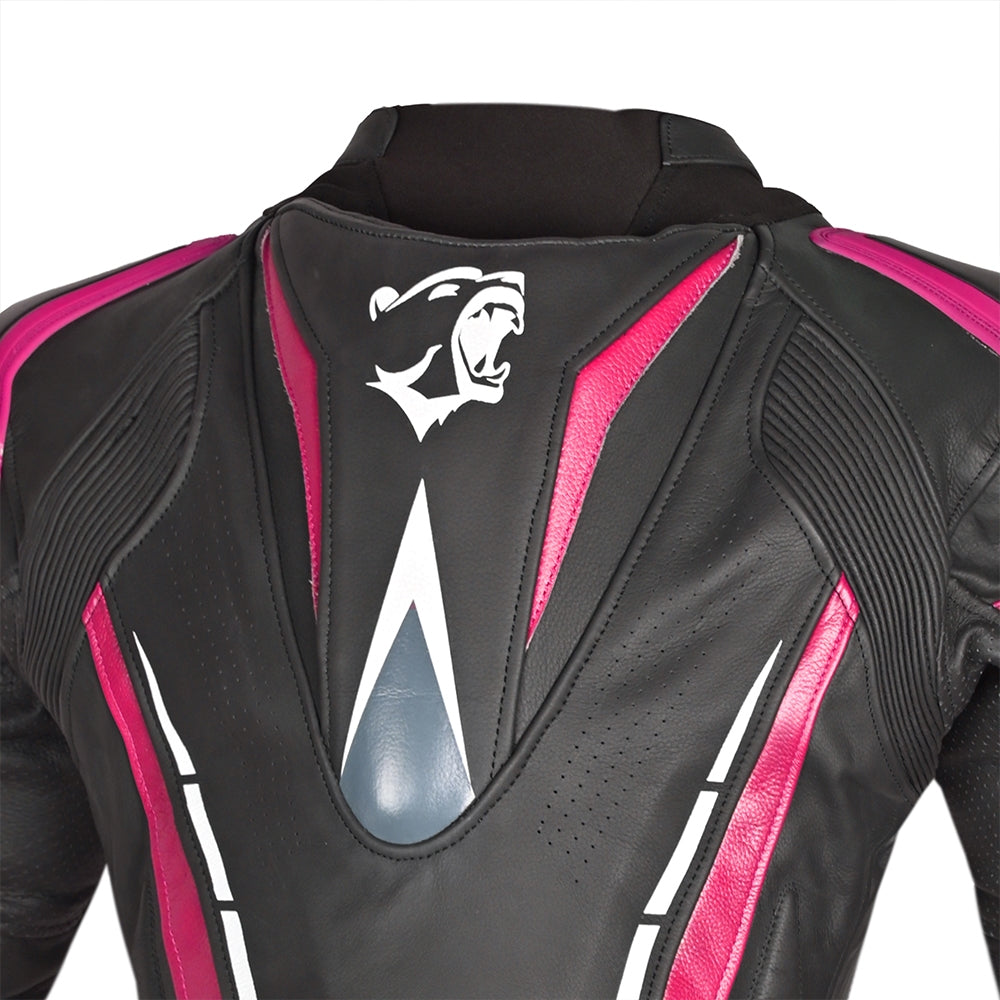  BELA - Rocket lady leather jacket Black/Pink - SECURTEX MOTOR SL (t/a MaximoMoto)
