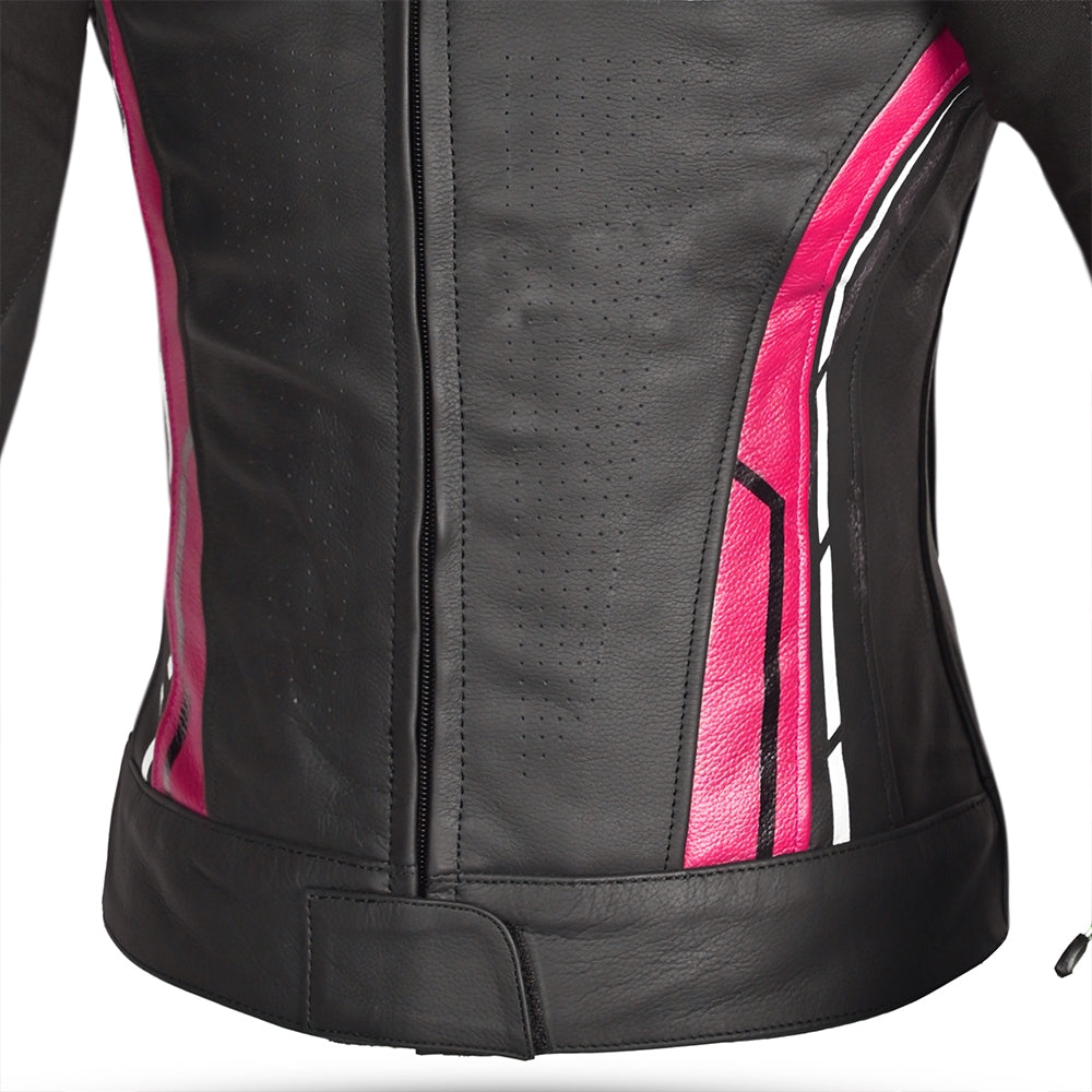  BELA - Rocket lady leather jacket Black/Pink - SECURTEX MOTOR SL (t/a MaximoMoto)