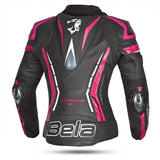  BELA - Rocket lady leather jacket Black/Pink - SECURTEX MOTOR SL (t/a MaximoMoto)