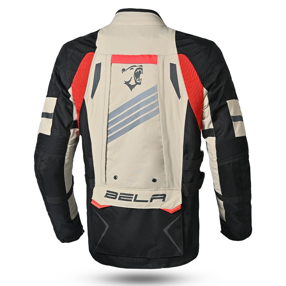  BELA - Hailstorm Textile Jacket Cream/Black/Yellow - SECURTEX MOTOR SL (t/a MaximoMoto)