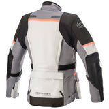 Alpinestars Stella Andes V3 Drystar Jacket Ice Grey DK Grey Black & Coral - back pic