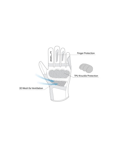 BELA - Hero Air Lady Textile Glove Black/Grey - SECURTEX MOTOR SL (t/a MaximoMoto)