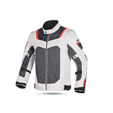  R-TECH - Spiral Mesh Textile Jacket Black/White/Grey/Red - SECURTEX MOTOR SL (t/a MaximoMoto)