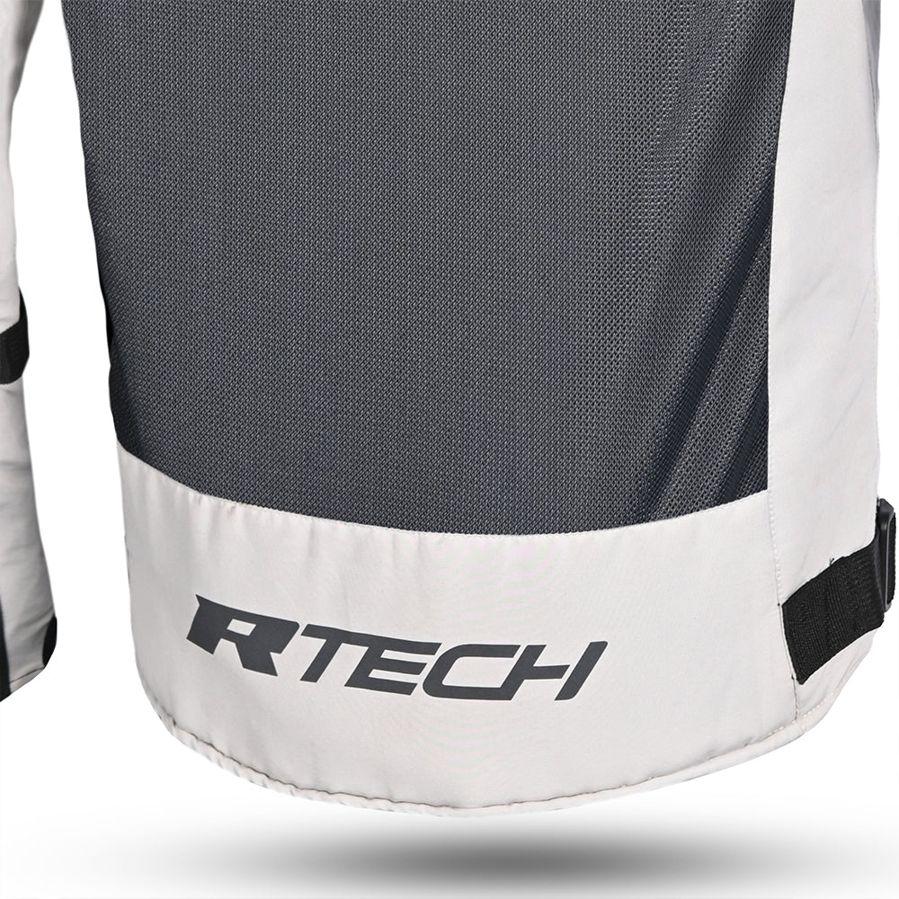  R-TECH - Spiral Mesh Textile Jacket Black/White/Grey/Red - SECURTEX MOTOR SL (t/a MaximoMoto)