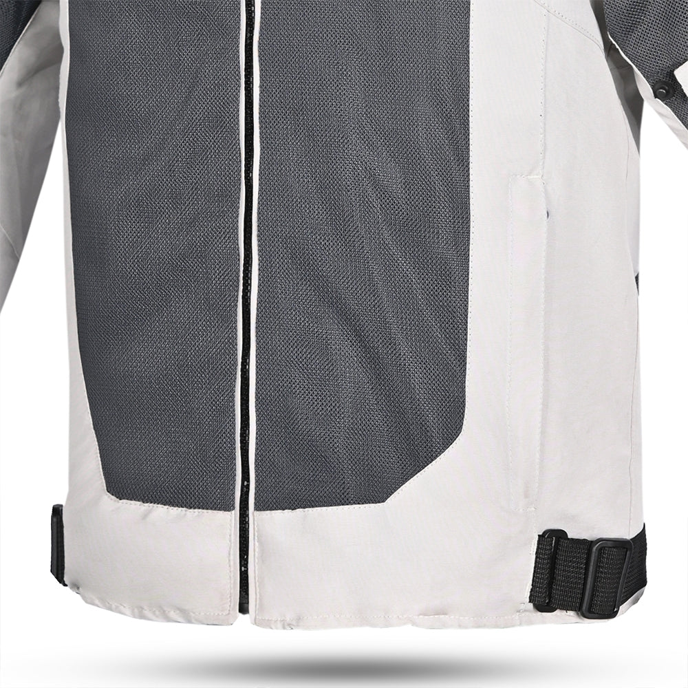  R-TECH - Spiral Mesh Textile Jacket Black/White/Grey/Red - SECURTEX MOTOR SL (t/a MaximoMoto)