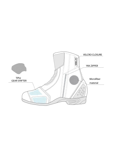  BELA - Faster 2.0 Leather Boots Black/Fluor Yellow - SECURTEX MOTOR SL (t/a MaximoMoto)