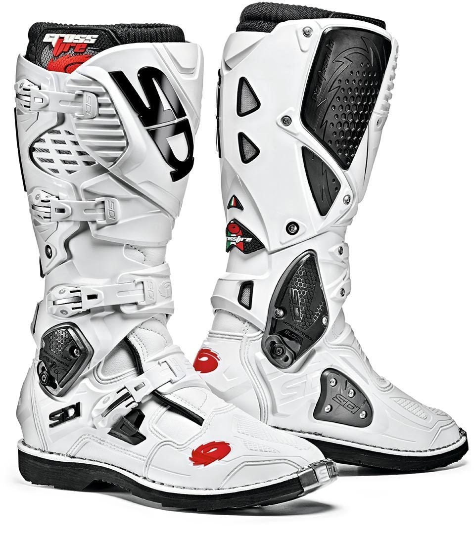  SIDI - CROSSFIRE 3 SRS WHITE BOOTS - SECURTEX MOTOR SL (t/a MaximoMoto)
