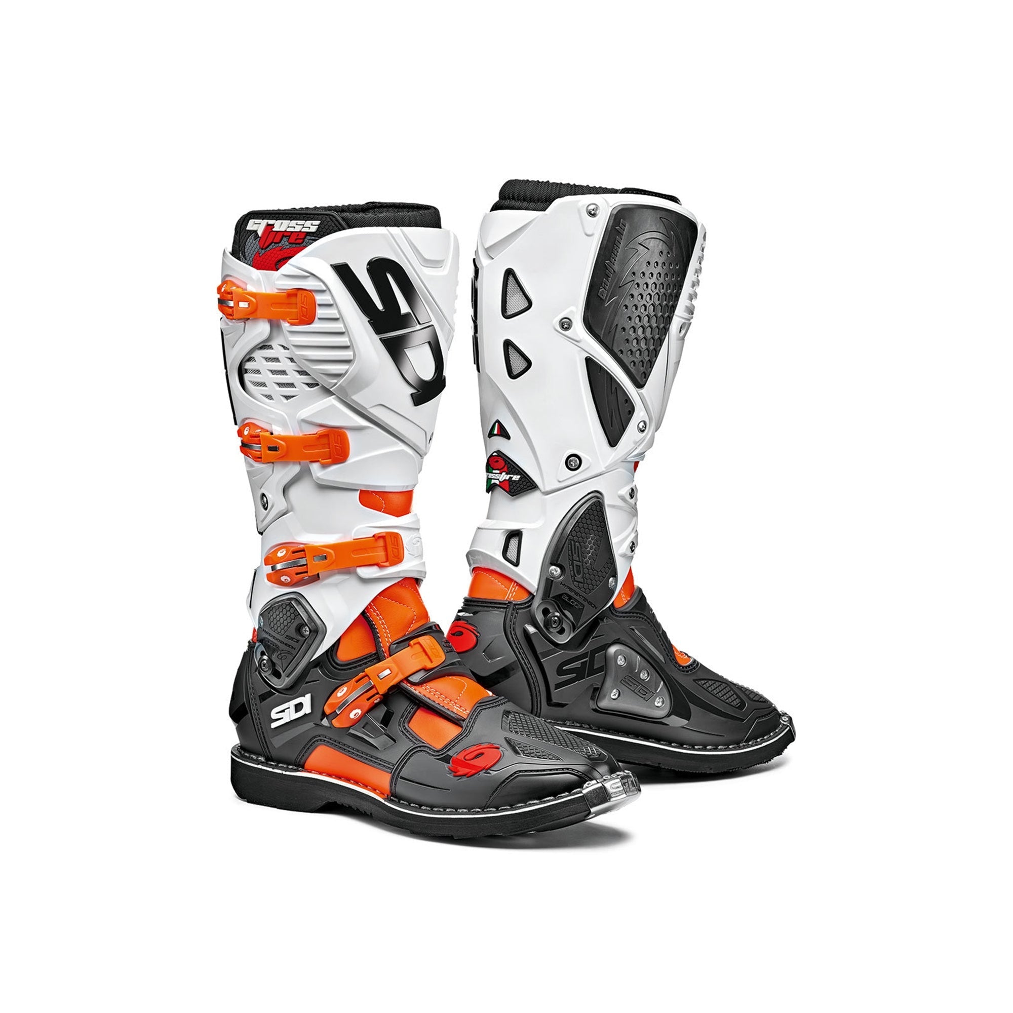 SIDI - BOTAS CROSSFIRE 3 SRS NARANJA / NEGRO / BLANCO - SECURTEX MOTOR SL (t/a MaximoMoto)