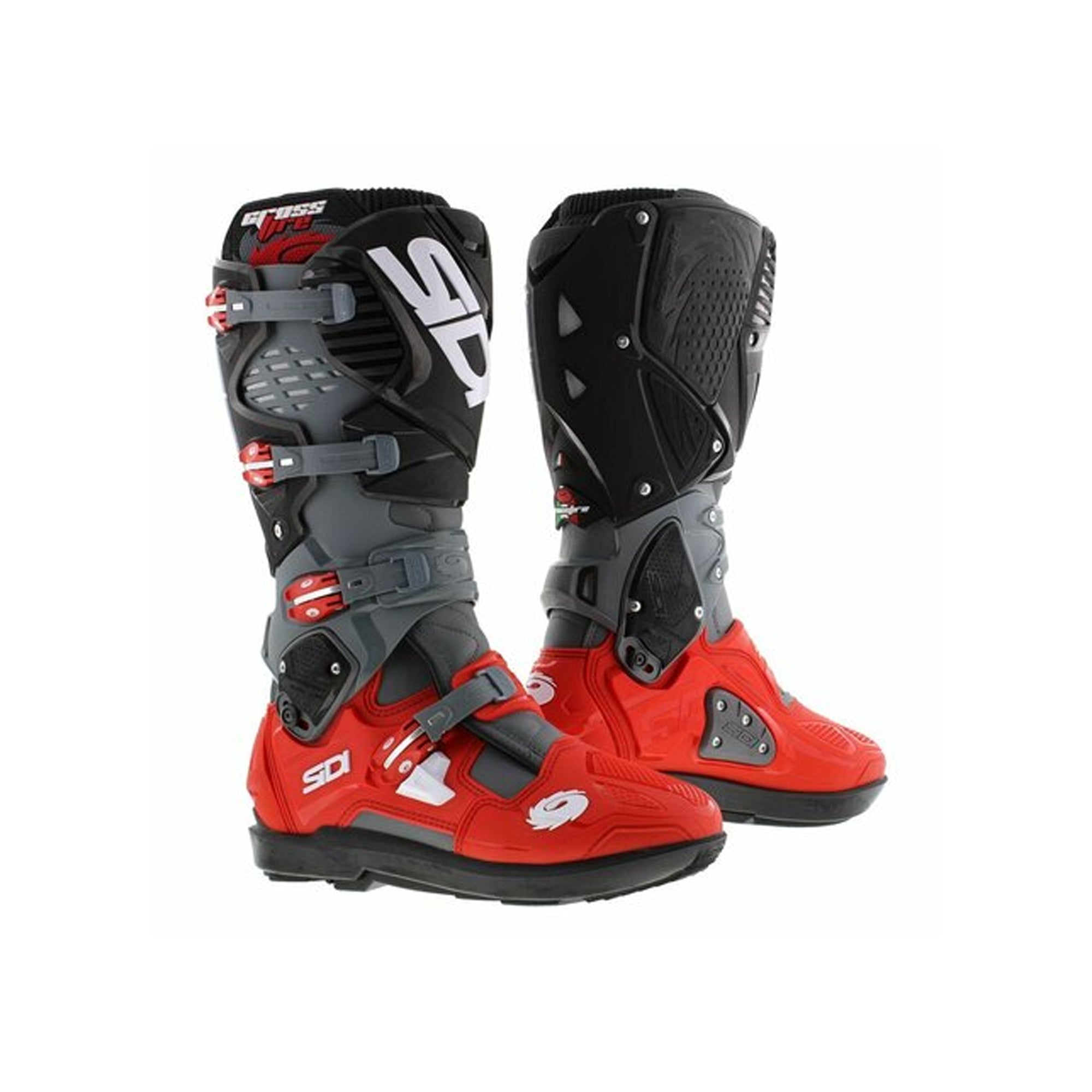  SIDI - CROSSFIRE 3 SRS BOOTS GREY / RED / BLACK - SECURTEX MOTOR SL (t/a MaximoMoto)