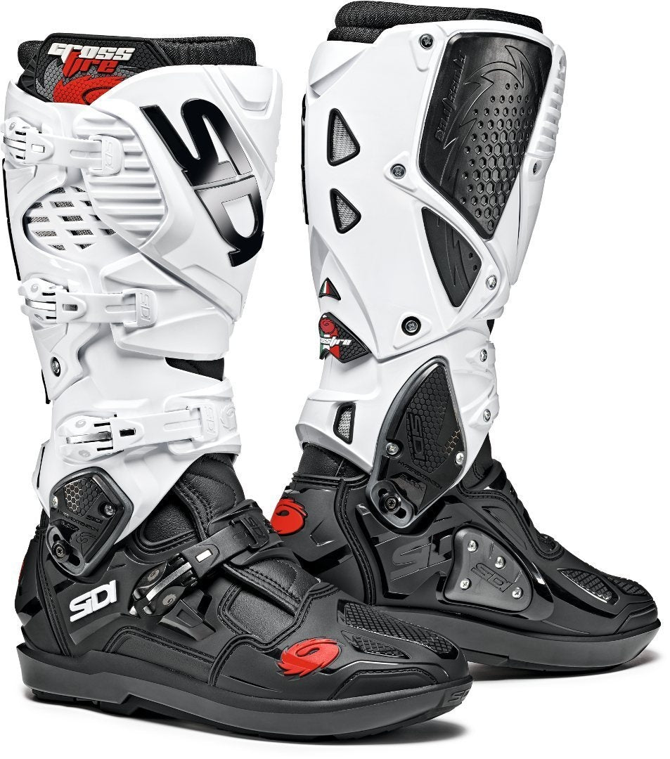  SIDI - CROSSFIRE 3 BOOTS BLACK / WHITE - SECURTEX MOTOR SL (t/a MaximoMoto)