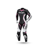  IXON- VORTEX LEATHER SUITS LADYBLACK/WHITE/FUCHSIA - SECURTEX MOTOR SL (t/a MaximoMoto)
