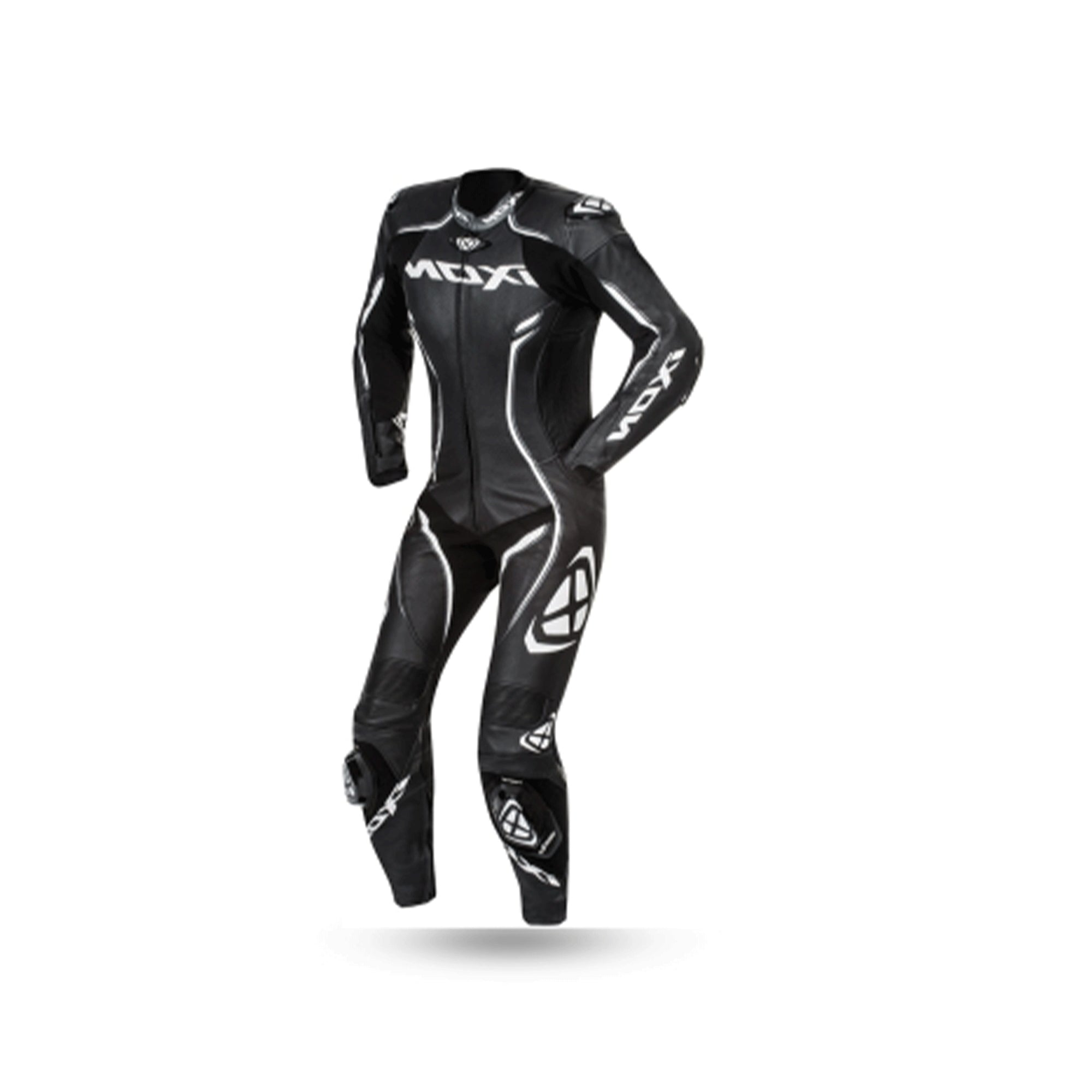  IXON- VORTEX LADYBLACK/WHITE LEATHER SUITS - SECURTEX MOTOR SL (t/a MaximoMoto)