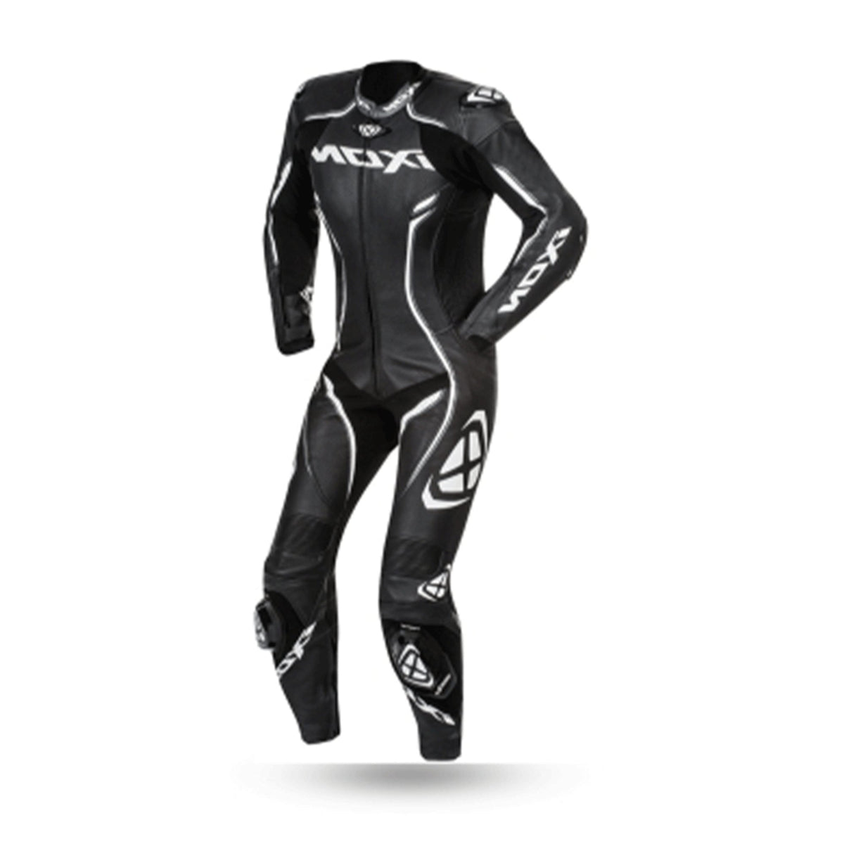  IXON- VORTEX LADYBLACK/WHITE LEATHER SUITS - SECURTEX MOTOR SL (t/a MaximoMoto)
