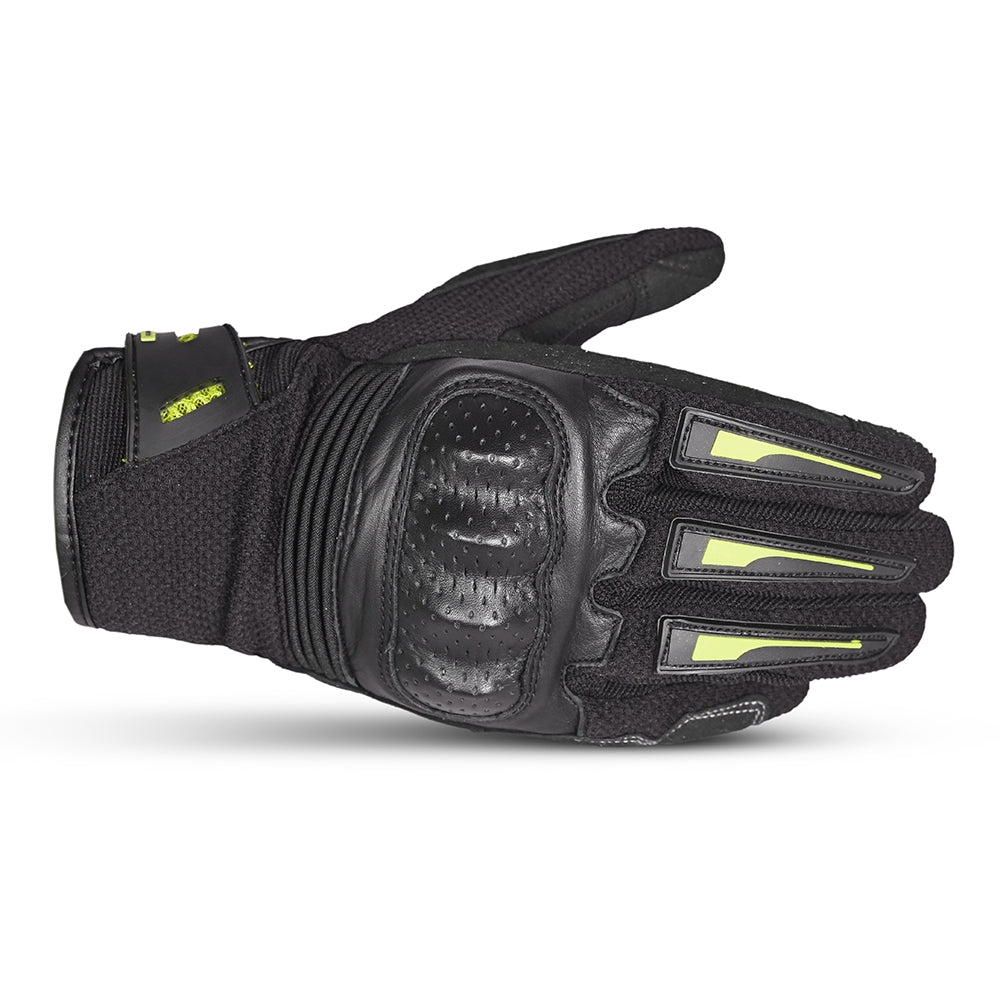BELA - Drift Textile Glove Black/Fluor Yellow - SECURTEX MOTOR SL (t/a MaximoMoto)
